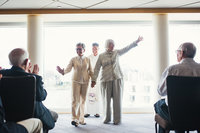 Same sex couple after getting married